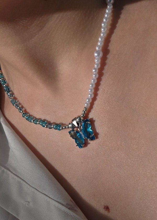 Producto - Collar Mariposa Celeste - 1