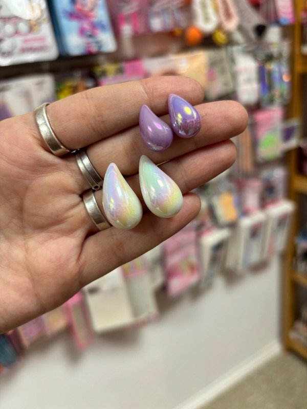 Producto - Aros gota tornasolados