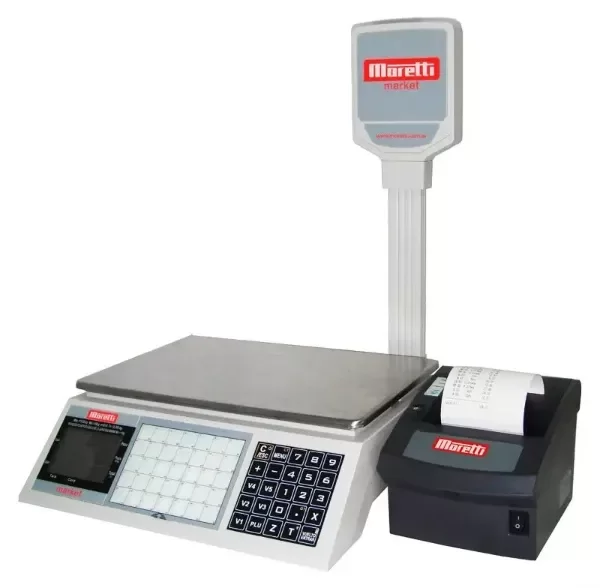 Producto - Balanza para comercio Moretti de 30 kg. con impresor