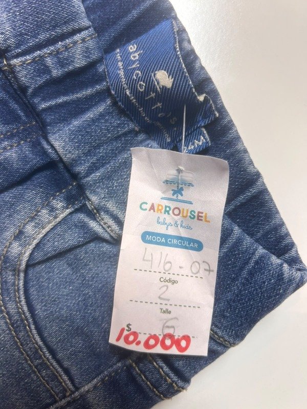Producto - Jean azul con cintura elástica Babycottons - 4