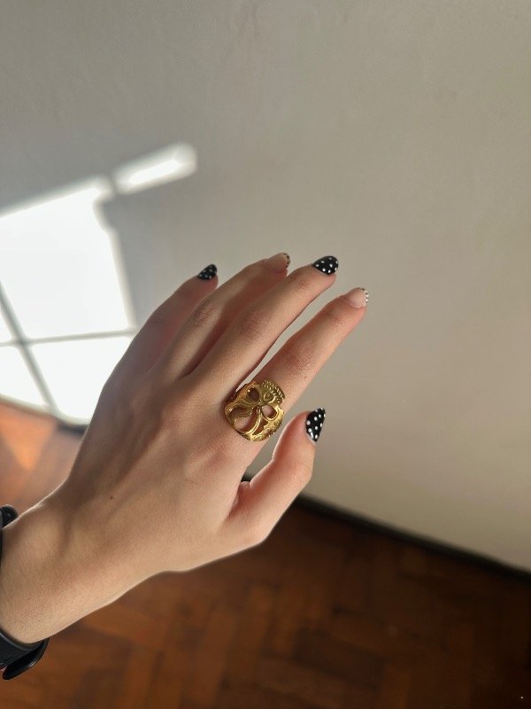 Producto - Anillo Sora Acero dorado