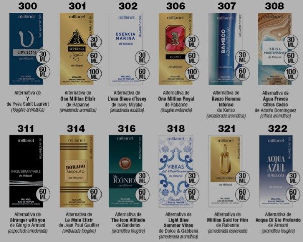 Producto - Perfumes alternativos millanel masculinos 60ml - 4