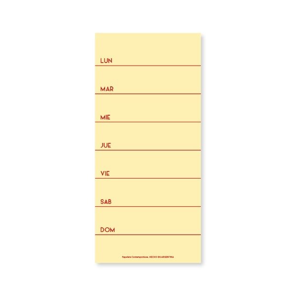 Producto - Block SEMANAL Amarillo