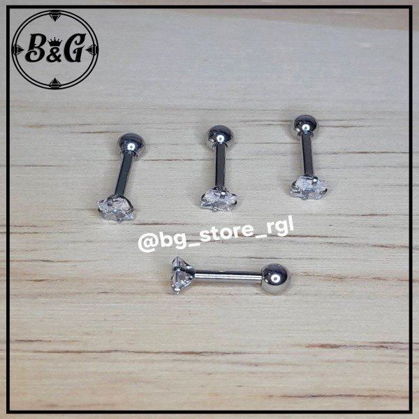 Producto - Helix Zircon Cuadrado 3mm (Unidad)
