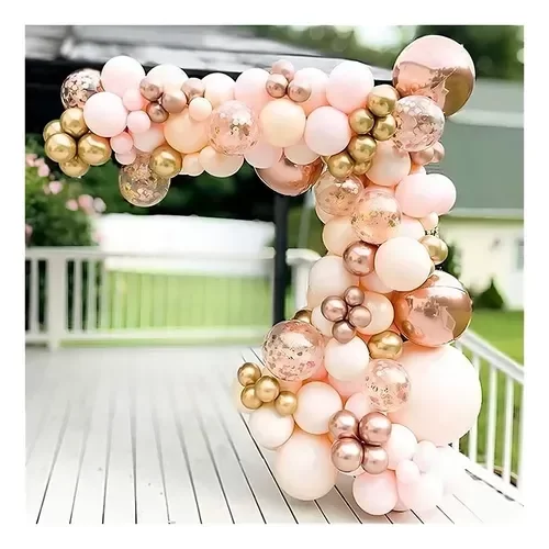 Producto - Set Arco de Globos Rosa Gold