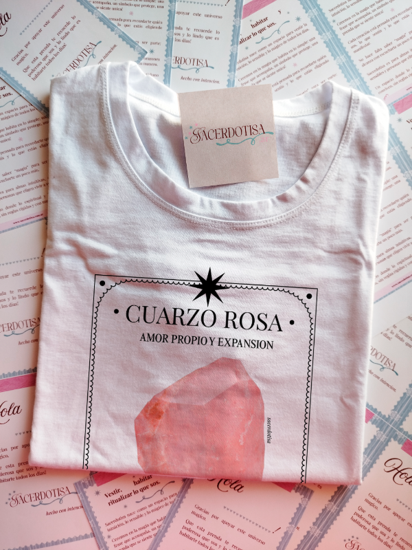 Producto - Remera CUARZO ROSA - Amor propio en expansión
