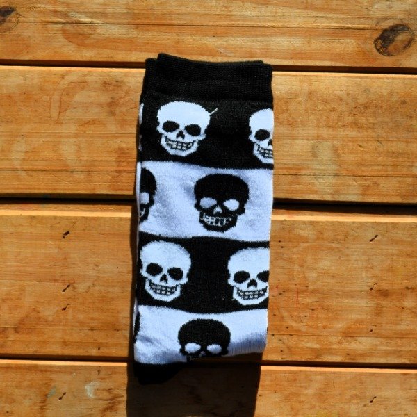 Producto - Media Caña Mix Calaveras blanco y negro