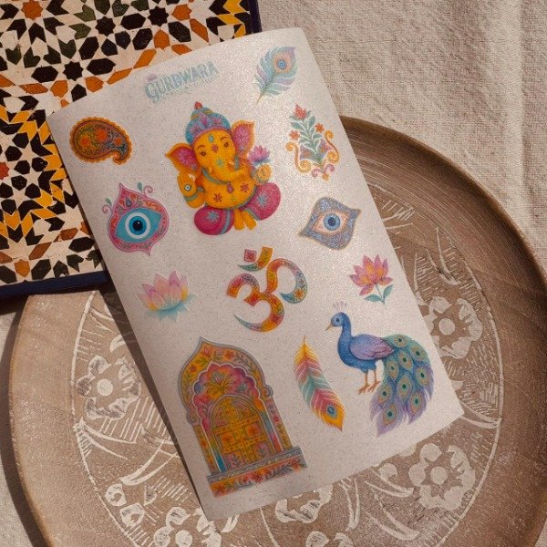 Producto - Plancha de Stickers India Frosted