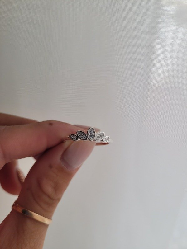 Producto - Anillo 5 gotas con cúbic Plata 925