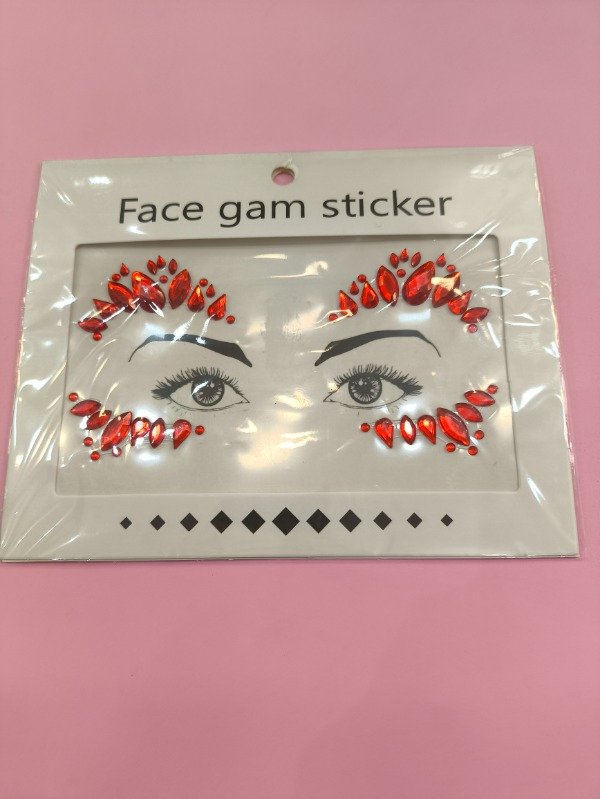 Producto - Gemas autoadhesivas rojas
