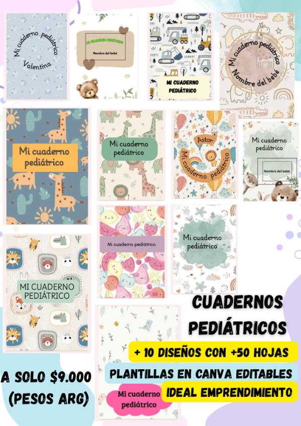 Producto - Pack cuadernos pediátricos editable