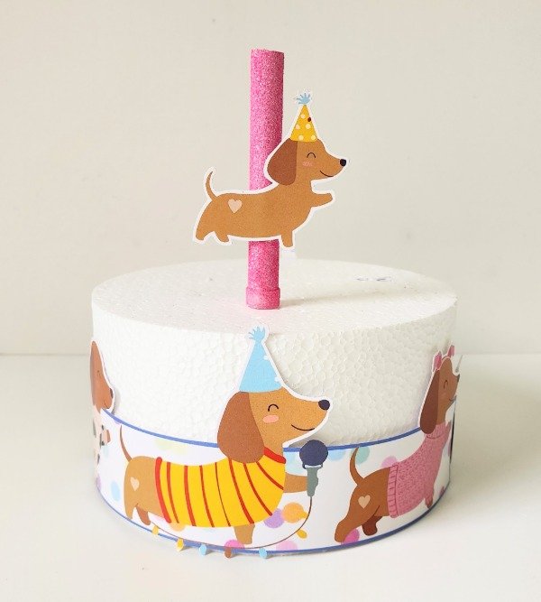 Producto - Perro Salchicha Combo para Decorar la Torta - 8