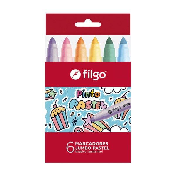 Producto - Marcadores pastel Jumbo x6 FILGO