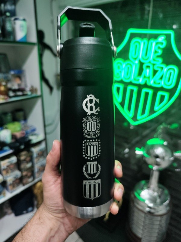 Producto - Botella Racing Club térmica Frio / Calor con manija 650ml