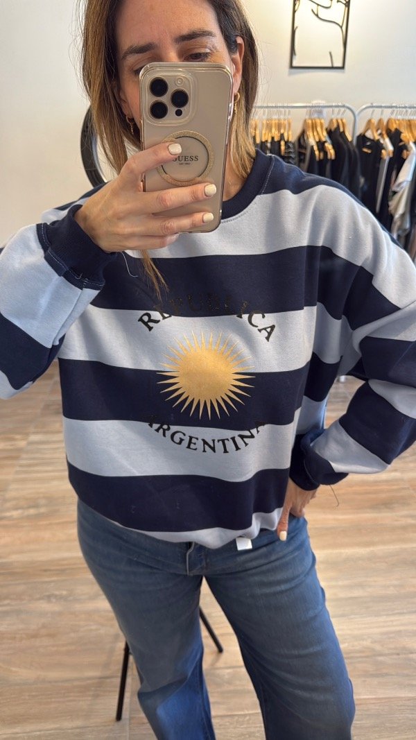 Producto - Buzo Republica Argentina azul y celeste