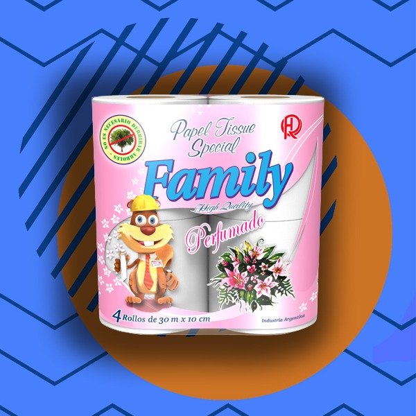 Producto - HIGIENICO ROLLO FAMILY PERFUMADO ( 12 X 4 X 30 MTS )