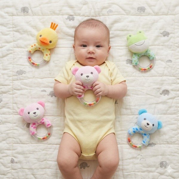 Producto - Sonajero peluche con argolla