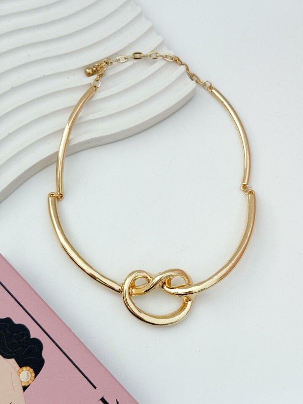 Producto - Gargantilla Nudo dorado
