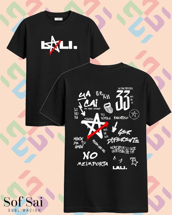 Remera Lali Graffiti Canciones