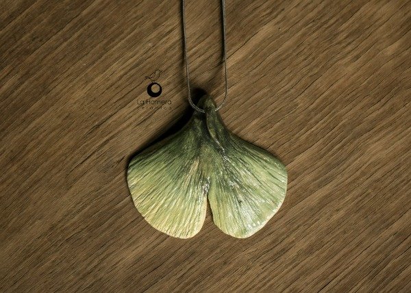 Producto - Collar Ginkgo Biloba en Cerámica Artesanal - 7