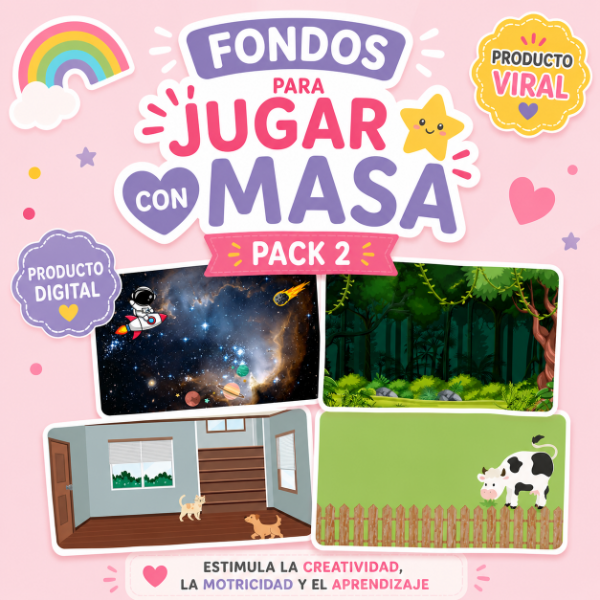 Producto - Fondos para Jugar con Masa Pack 2 IMPRIMIBLE