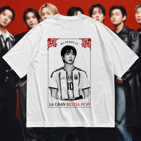 Producto - REMERA LA BESTIA POP X BTS OVERSIZE - 4