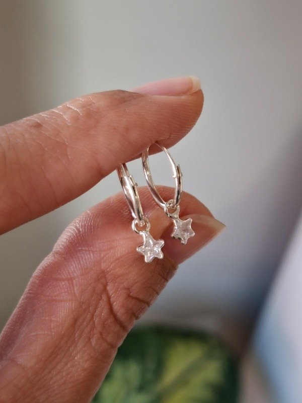 Producto - Argollas Estrella Colgante