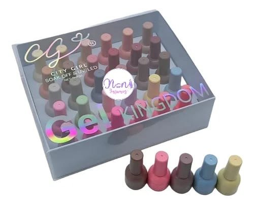 Producto - CAJA DE 30 ESMALTES SEMIPERMANENTES CITY GIRL (5ML)