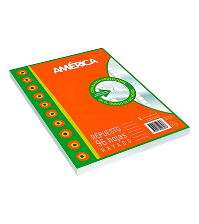 Producto - Repuesto escolar N 3 AMERICA X 96 hs