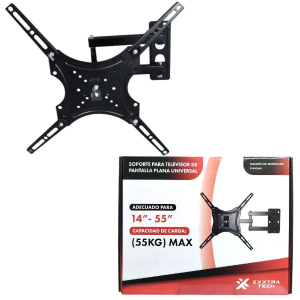 Producto - Soporte Tv Led 55kg 1 Brazo 14 A 55 Pulgadas Girar hasta 180 Grados EX0033