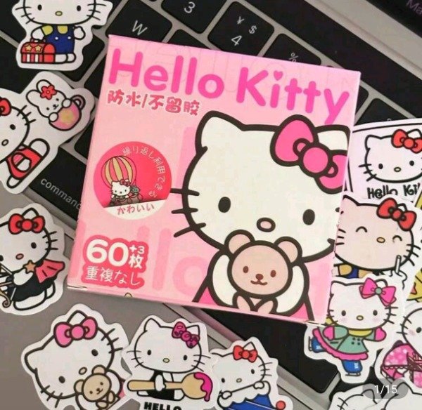 Producto - Stickers Kitty en Cajita