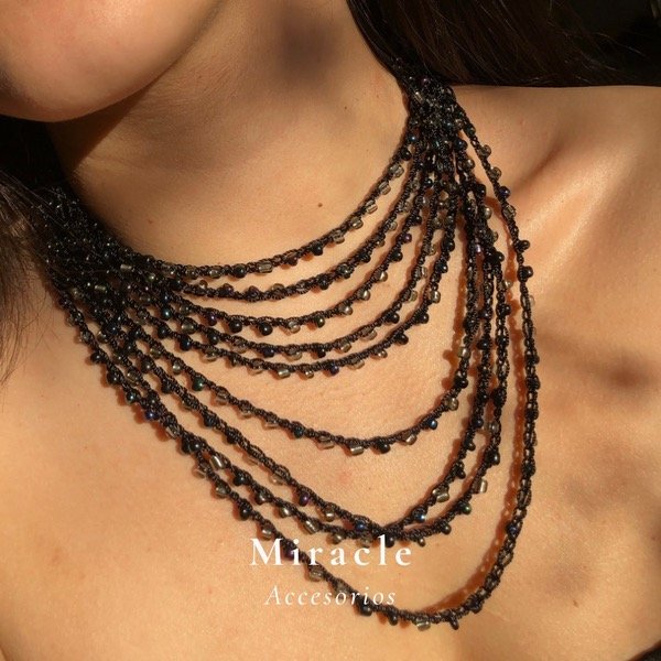 Producto - Collar granada negro