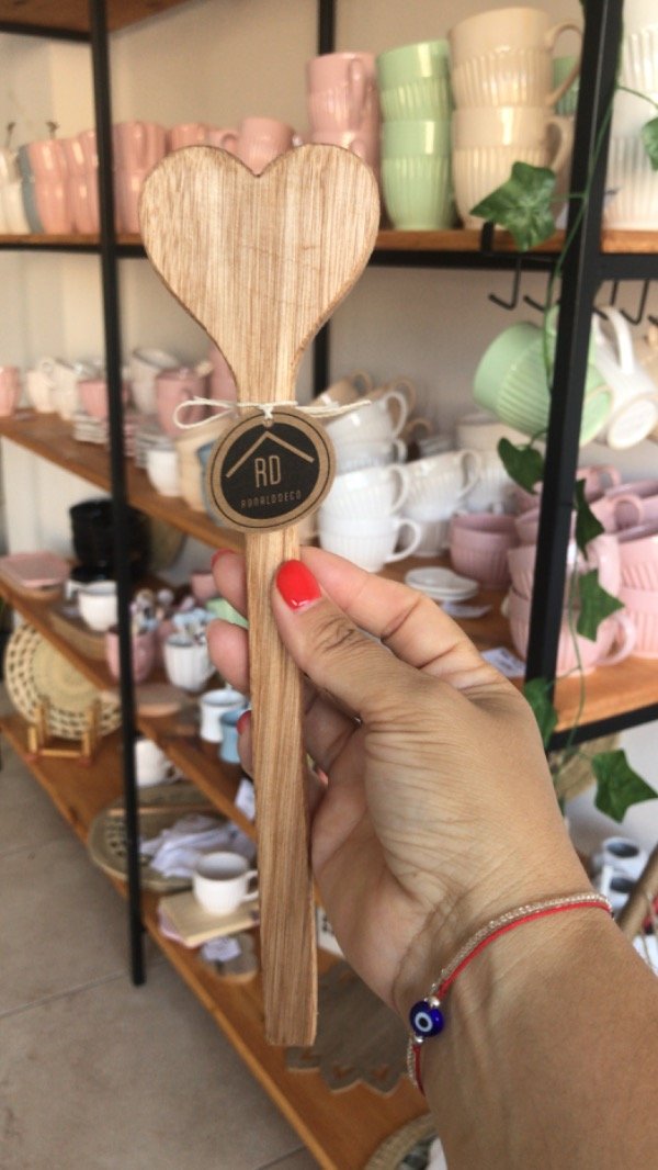 Producto - Cuchara de madera corazón - 1