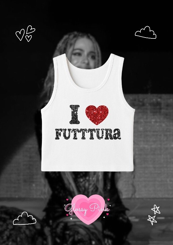 Producto - Tank Top I Love Futttura - VINILO TEXTIL GLITTER