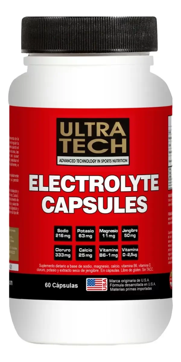 Producto - Electrolitos Ultra Tech Capsulas X60