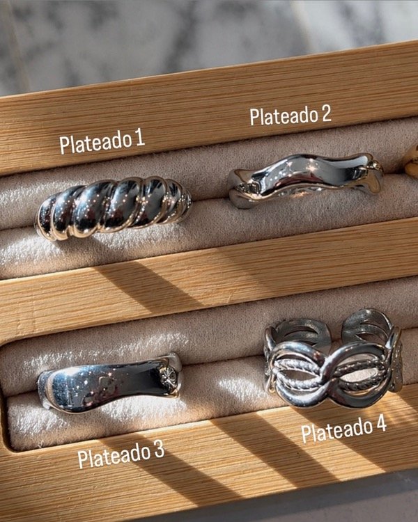 Producto - Anillos (plateado y dorados) - 2