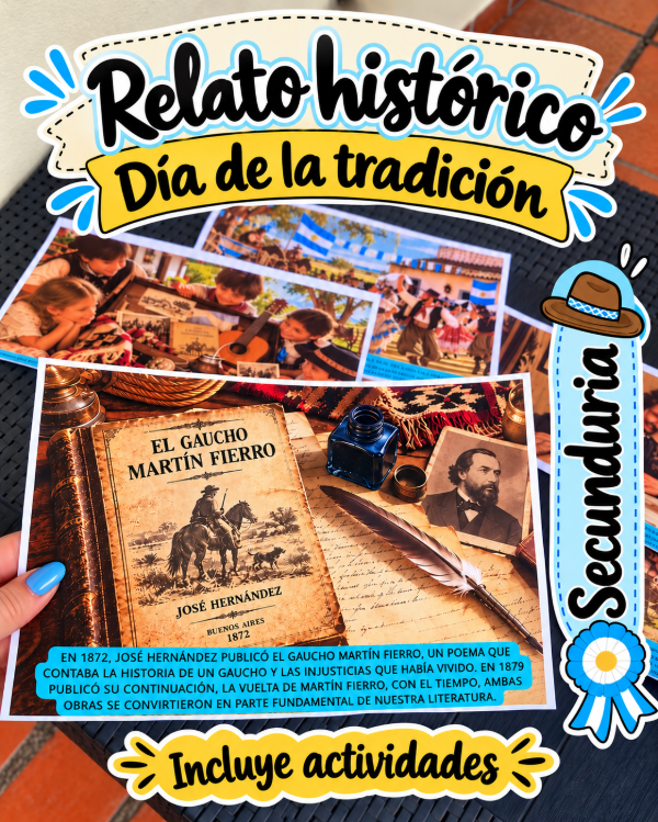 Producto - RELATO HISTÓRICO LAS HUELLAS DE NUESTRA TRADICIÓN. Secundaria