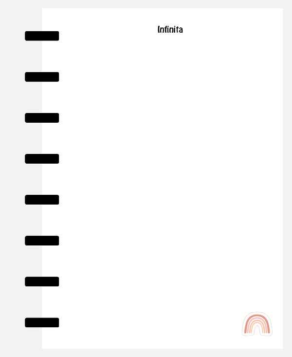 Producto - 20 Hojas lisas A5 - Arcoiris