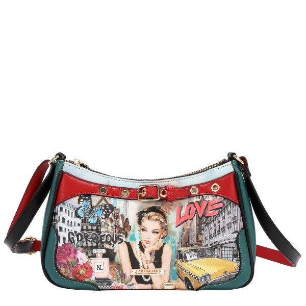Producto - Set  Nicole Lee de 5 piezas Cartera, Bandolera Billetera Mini Neceser y Llavero - 7