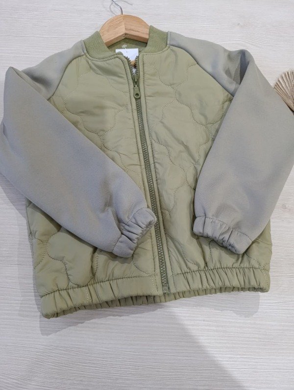 Producto - Campera Matelase con Micropolar- Verde