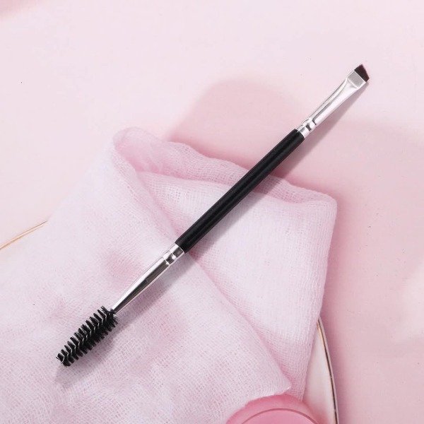 Producto - BROCHA INDIVIDUAL DOBLE PUNTA PARA CEJAS Y/O DELINEADO BISELADA Y ESPIRAL