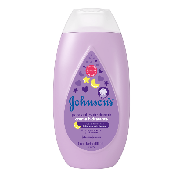 Producto - Crema hidratante antes de dormir Johnson's Baby 200ml
