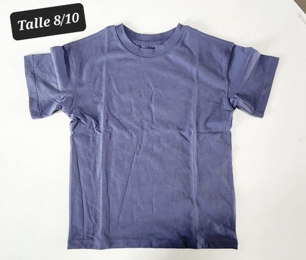 Remera manga corta HyM talle 8/10 azul aero
