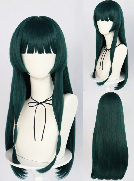 Producto - Peluca Verde Oscura Maomao - Los Diarios de la Boticaria (Kanekalon)