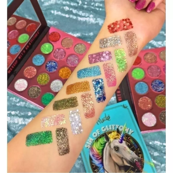 Producto - PALETA GLITTERS PRENSADOS / RUDE COSMETIC - 1