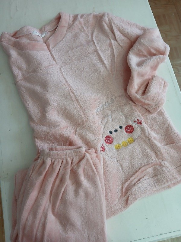 Producto - Pijama polar piel talle 1-2 rosa