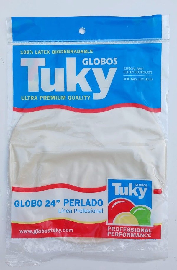 Producto - Piñata/Globo Tuky 24" Perlada Blanca