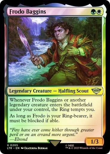 Producto - Frodo Baggins Foil  The Lord of the Rings: Tales of Middle-Earth