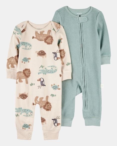Producto - Carters Pack x 2 Osito Pijama Algodón Safari