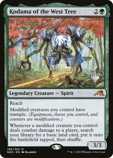 Producto - Kodama of the West Tree Planeswalker Stamp  Kamigawa: Neon Dynasty